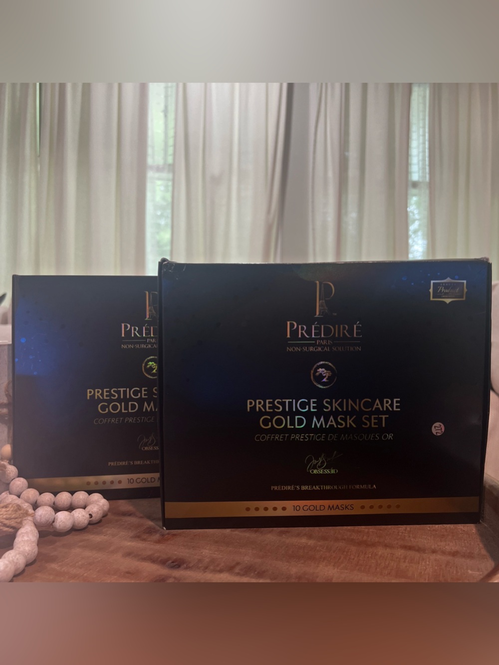 Predire SET OF 2! Gold Face Mask Set Of 10 Spa Skincare Collection  Sealed New.